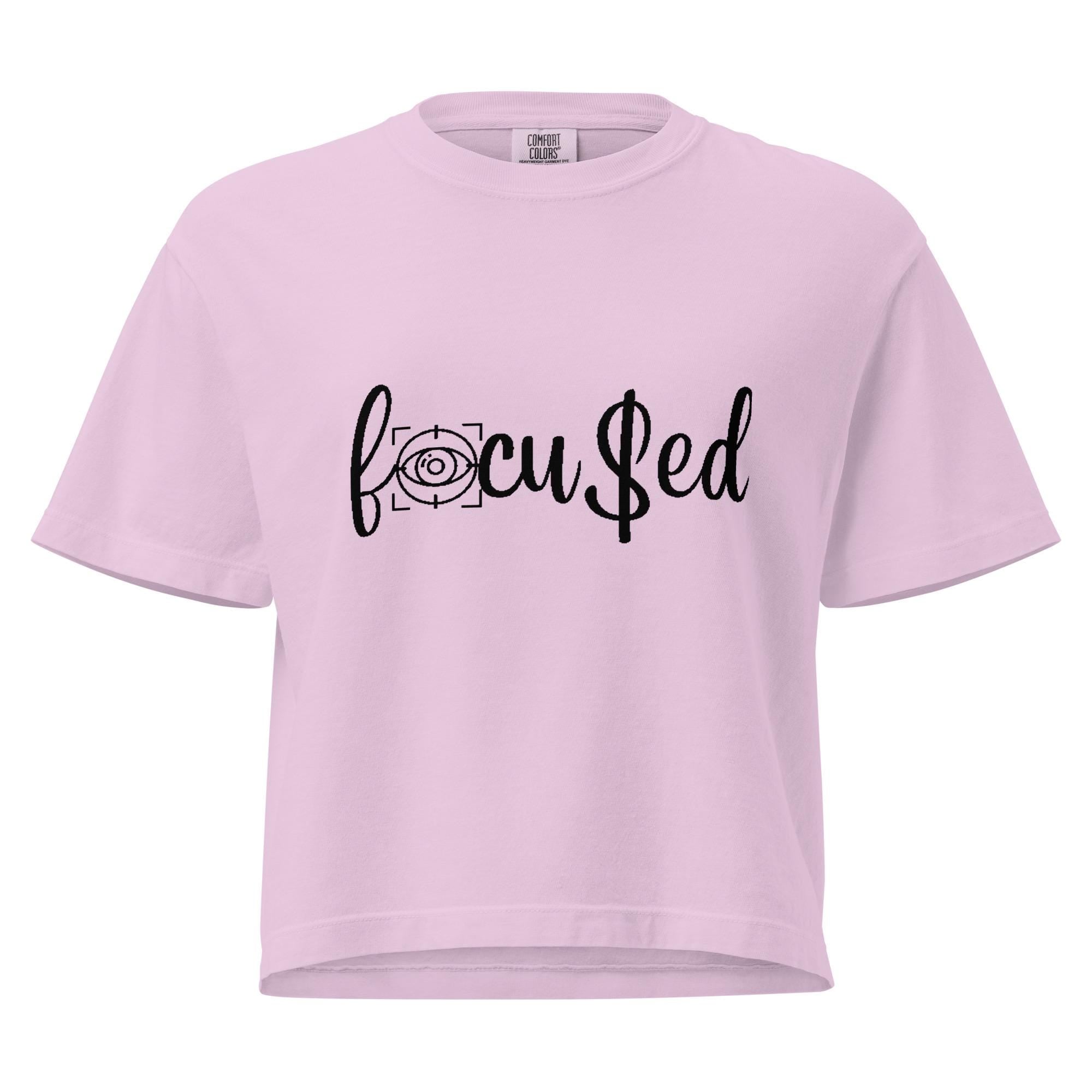 Heavyweight Boxy Crop Top Tee: Women's Comfort Shirt