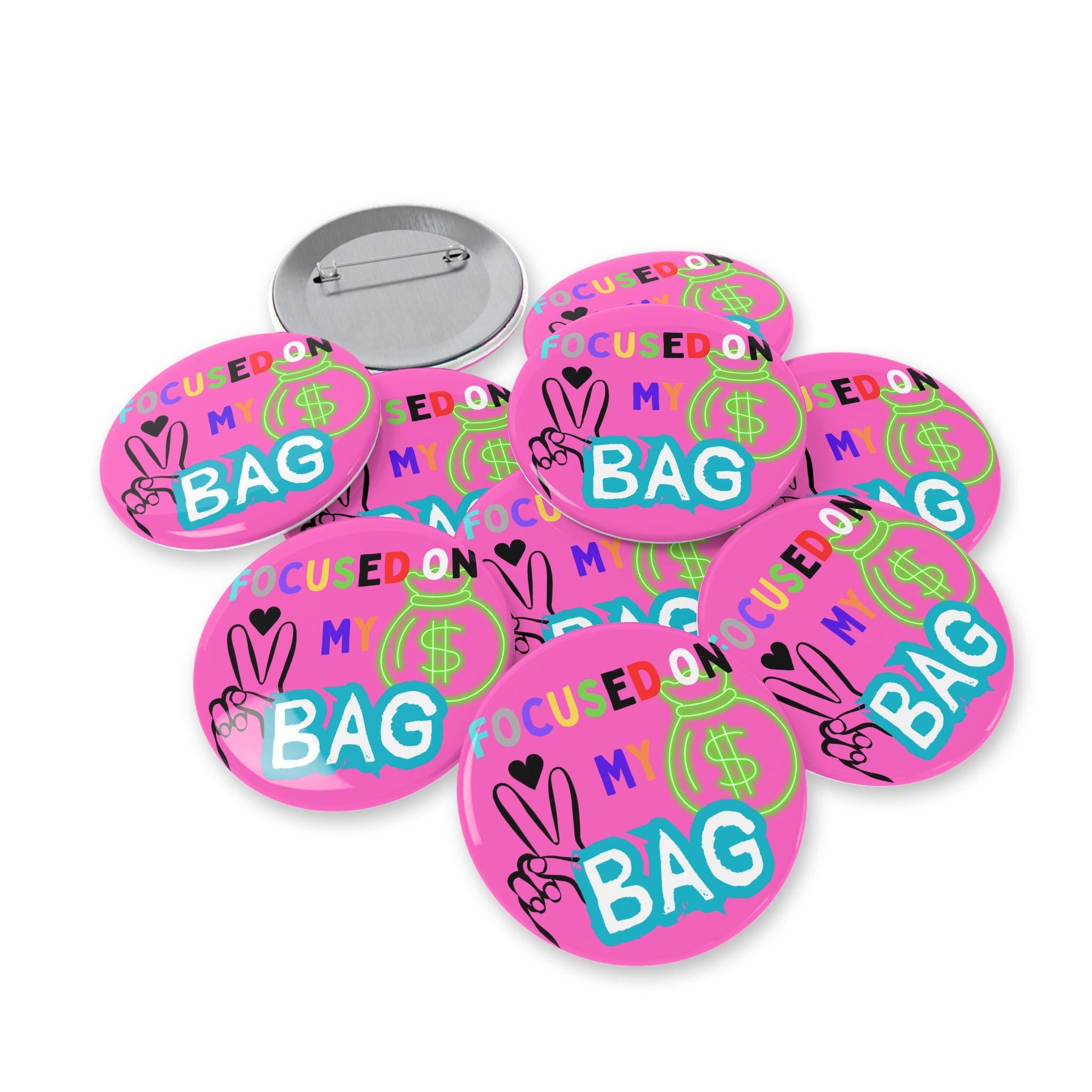Colorful Round Pins: Trendy Bag Flair, Self-Expression Accessories