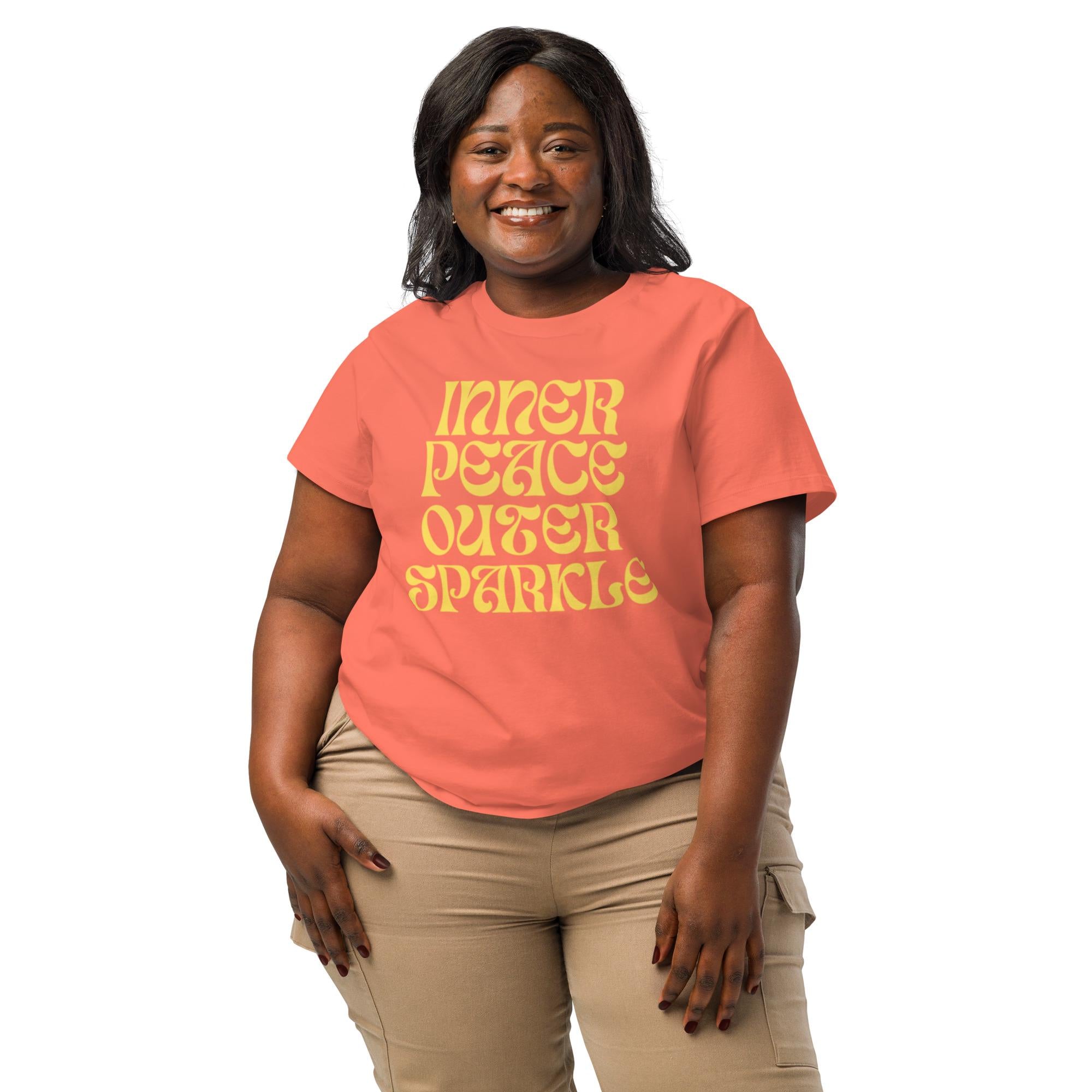 Inner Peace, Outer Sparkle Organic Cotton Women's T-Shirt