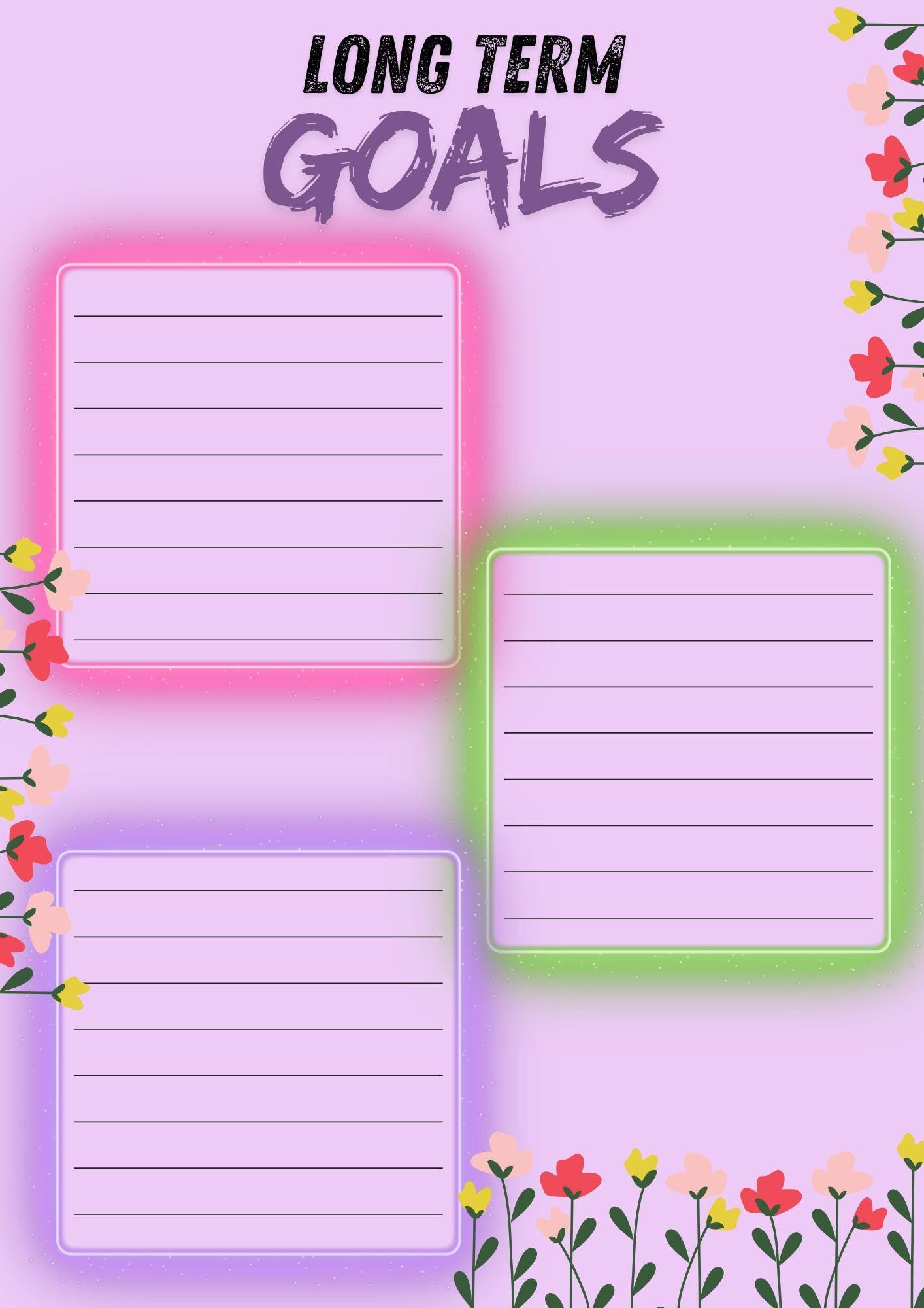 One-Year Monthly Planner, 100+ Pages, Digital Download