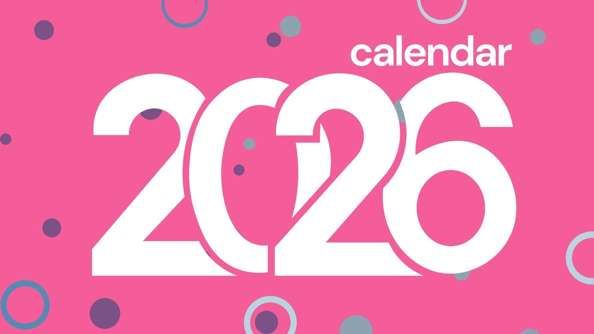 Monthly Calendar 2026 Printable