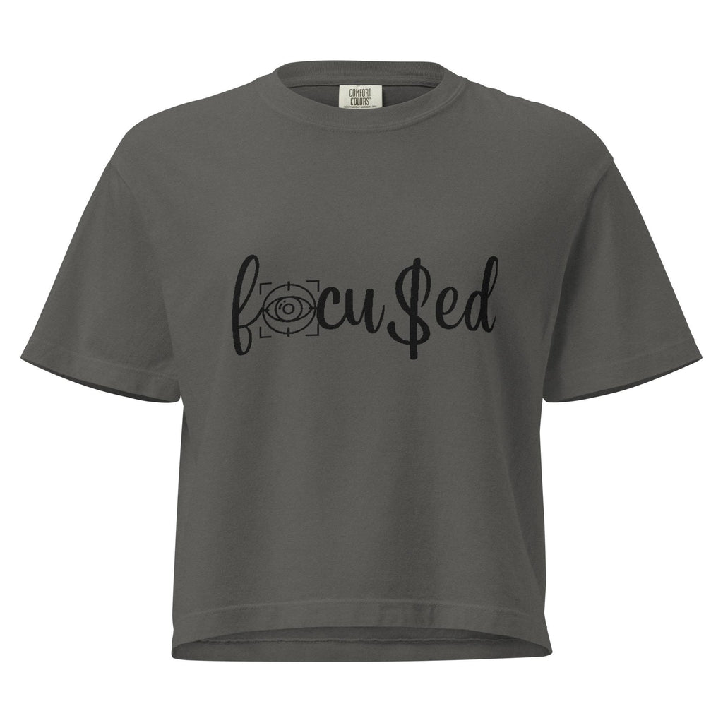 Heavyweight Boxy Crop Top Tee: Women's Comfort Shirt