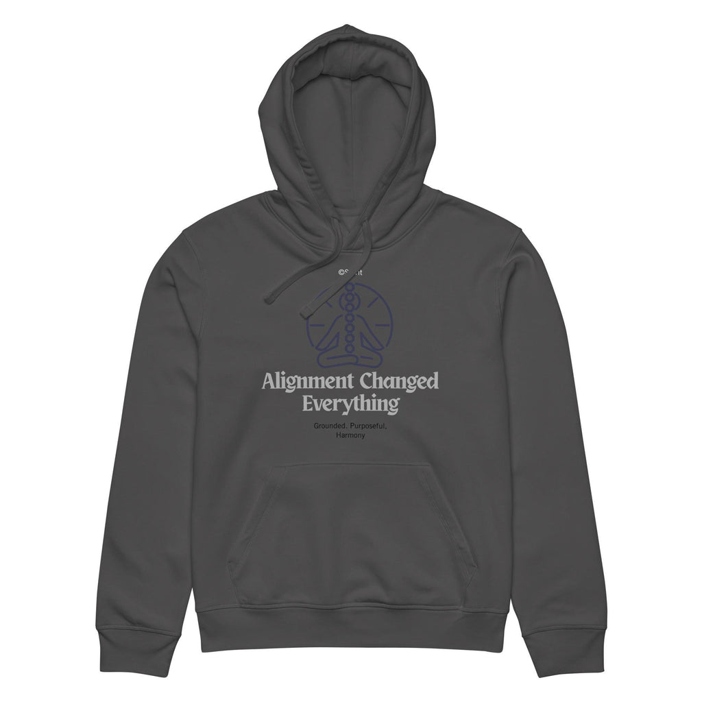 Alignment changed everything Unisex organic mid-weight hoodie: His and hers warm clothing