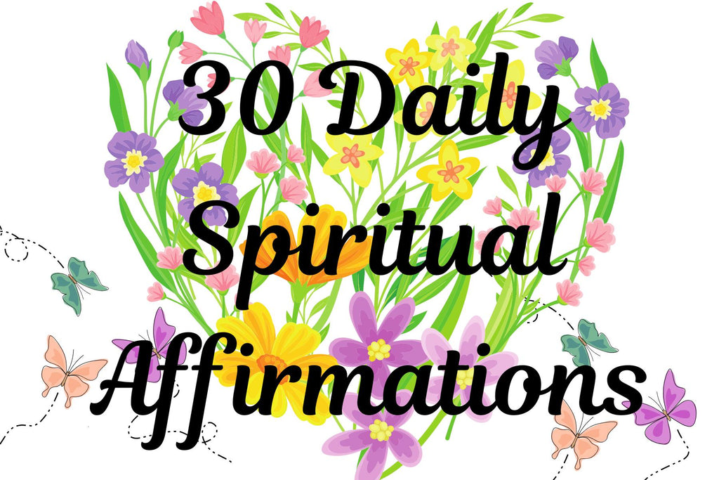 30-Day Spiritual Affirmation Cards (6x4 PNGs)
