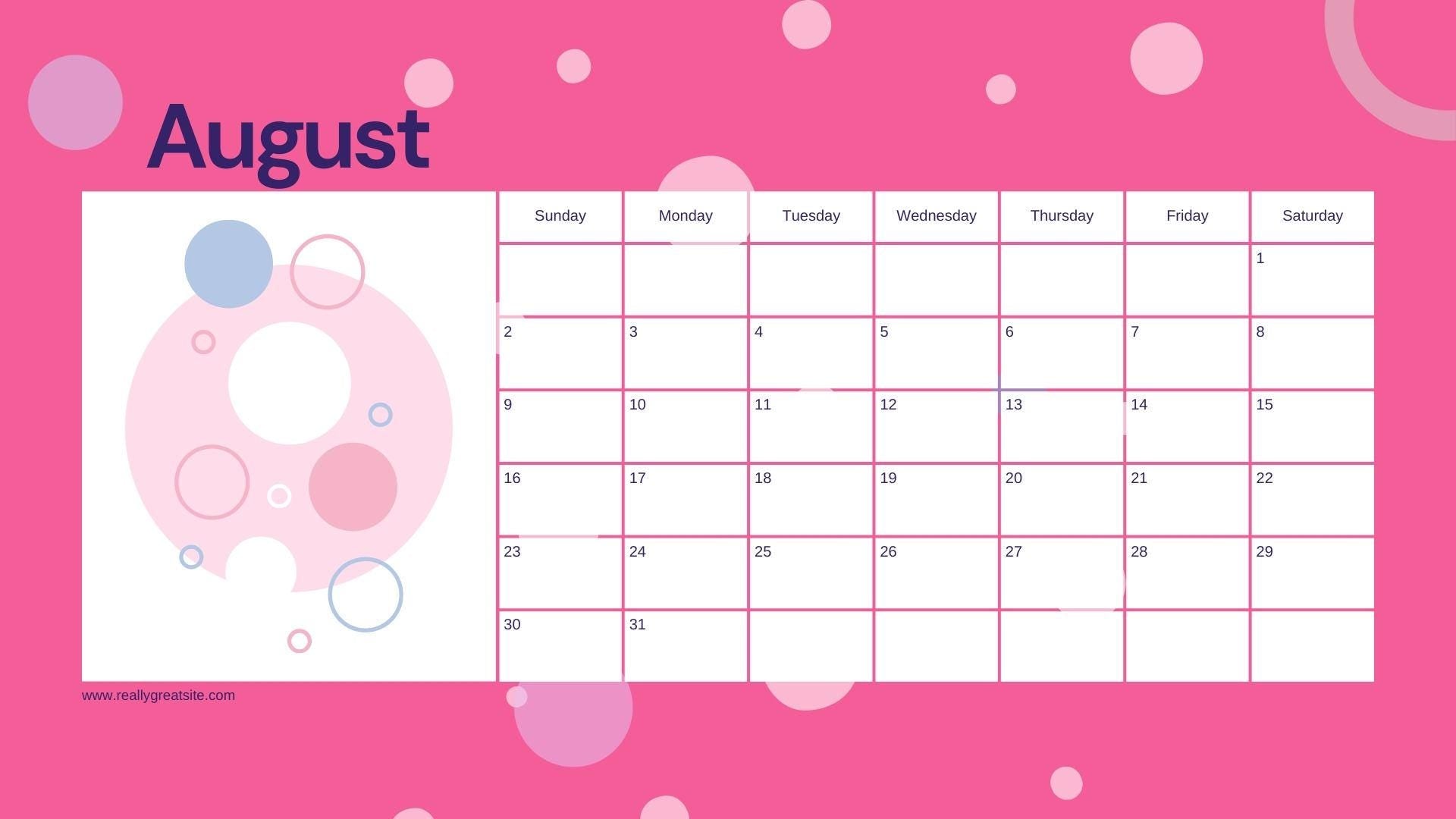 Monthly Calendar 2026 Printable