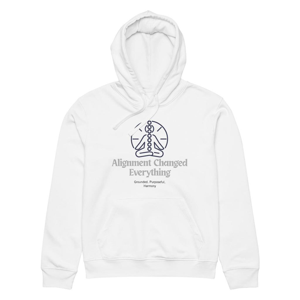 Alignment changed everything Unisex organic mid-weight hoodie: His and hers warm clothing