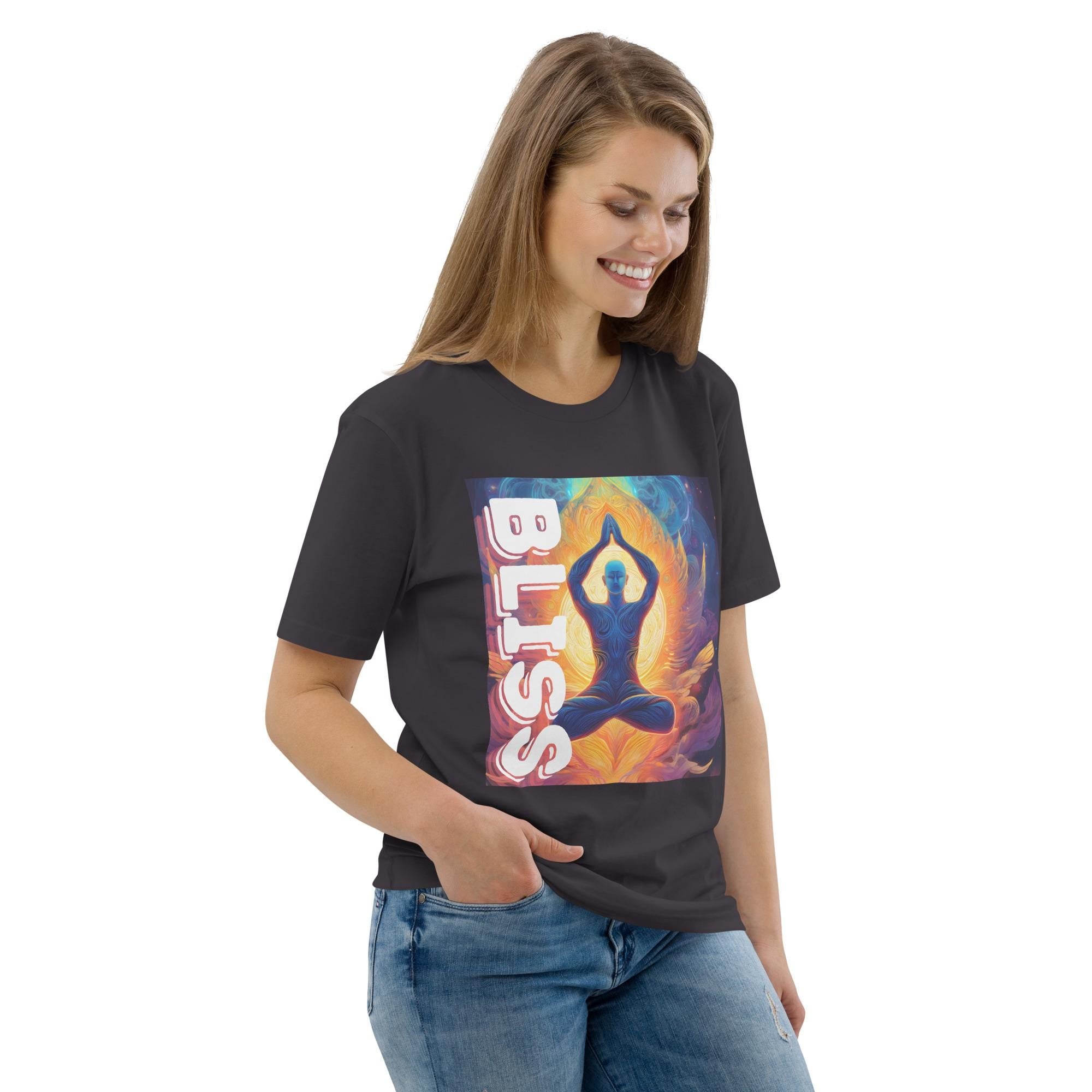 Bliss Positive Words Unisex organic cotton t-shirt: Fall Trending Fashion Clothing