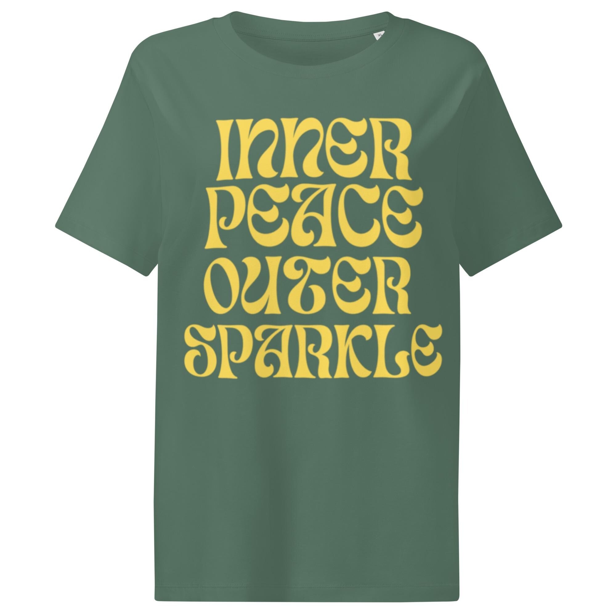Inner Peace, Outer Sparkle Organic Cotton Women's T-Shirt
