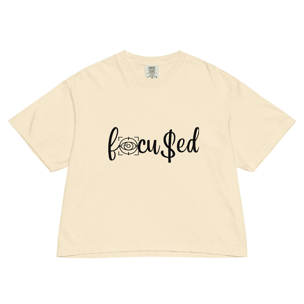 Heavyweight Boxy Crop Top Tee: Women's Comfort Shirt