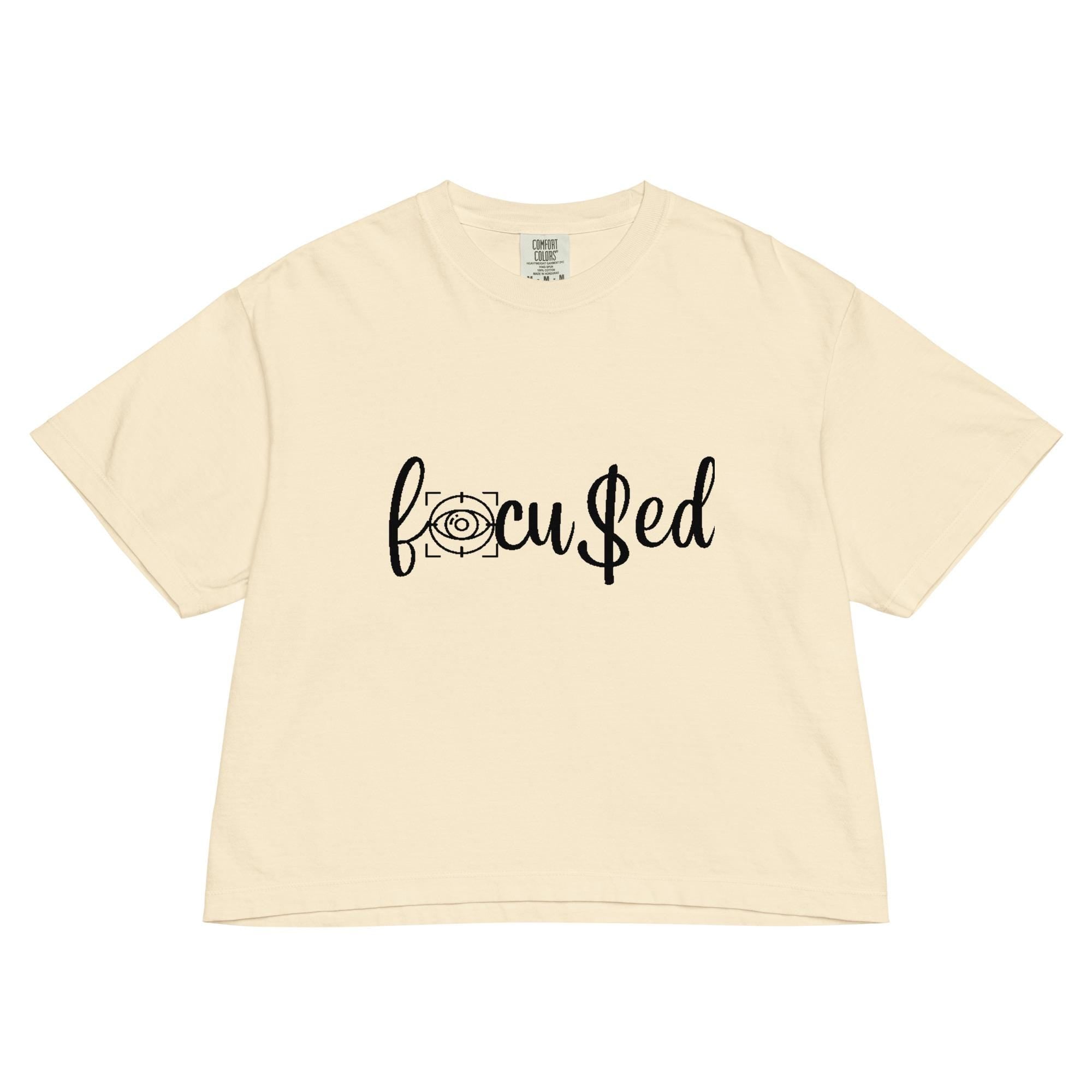 Heavyweight Boxy Crop Top Tee: Women's Comfort Shirt