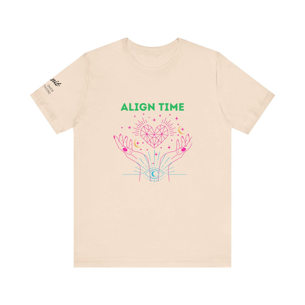 Align Time Unisex Jersey Tee: Spiritual Graphic, Meditation Top